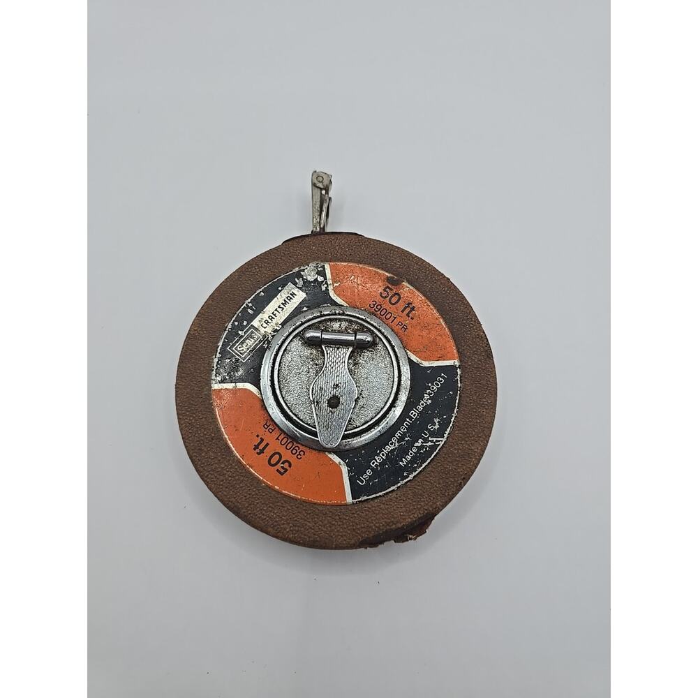 Vintage SEARS/CRAFTSMAN 39001 50‎ Ft. Heavy Duty Tape Measure USA
